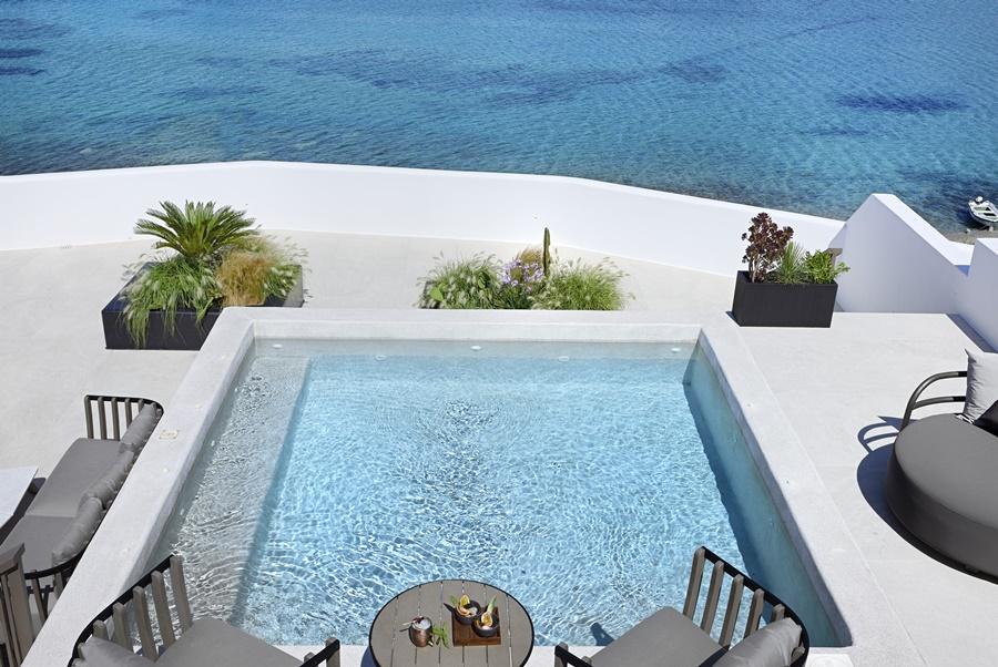 Aeonic Suites & Spa - Only Adults ออร์นอส ภายนอก รูปภาพ
