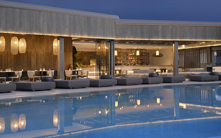 Aeonic Suites & Spa - Only Adults ออร์นอส ภายนอก รูปภาพ